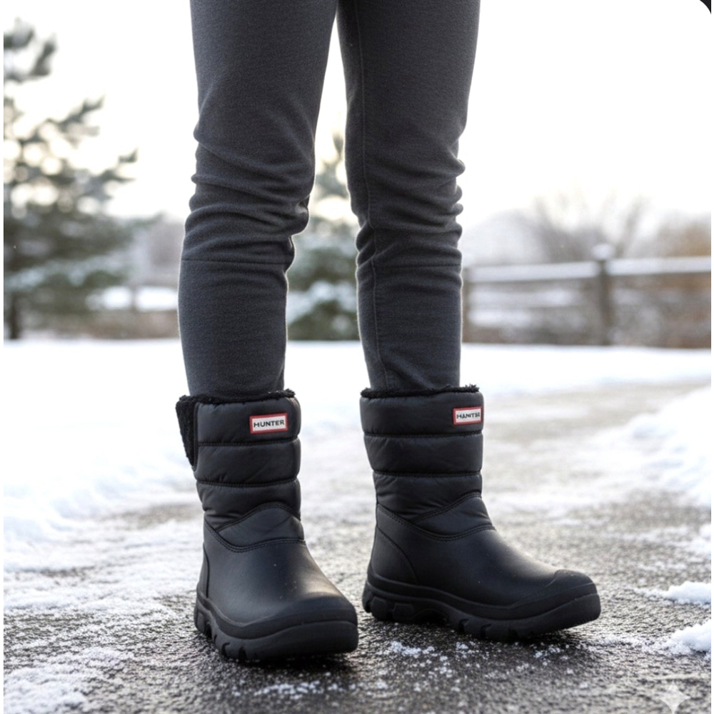 Hunter Big Kids Intrepid Nebula Snow Boots Black